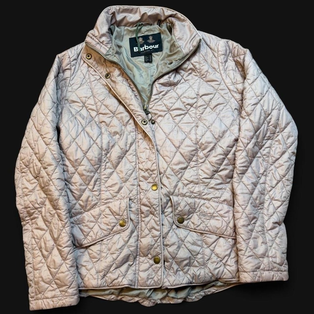 Barbour Women's Flyweight Cavalry Quilted Jacket Size US 14 READ
